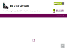 Tablet Screenshot of devinevintners.com